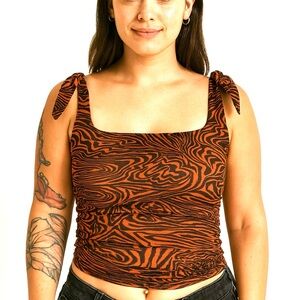 (A8) NEW Free People Avenue printed tank top by Free People, Size Large